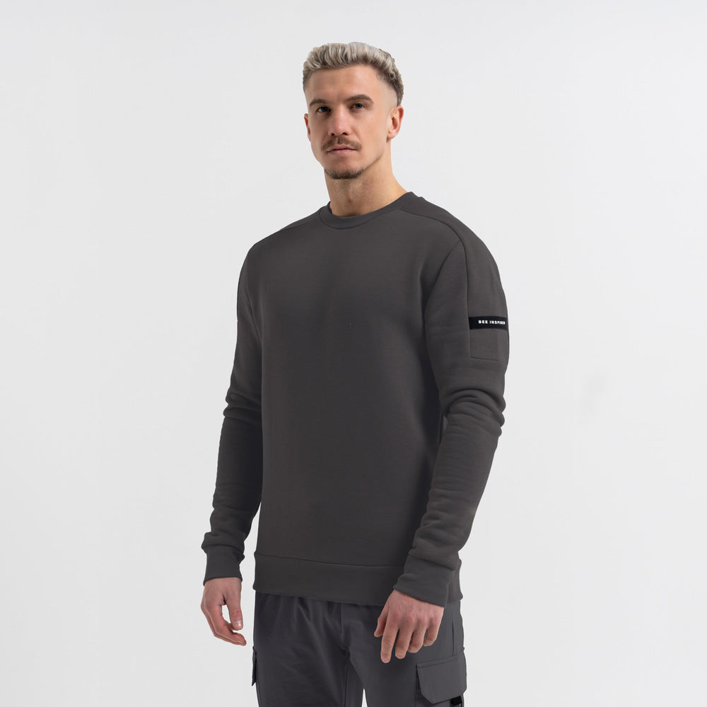 Hartley Crew Sweater - Charcoal