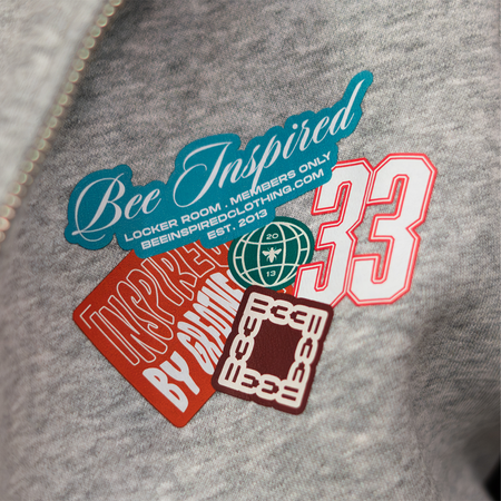 Junior Lazo Zip Hoodie - Grey
