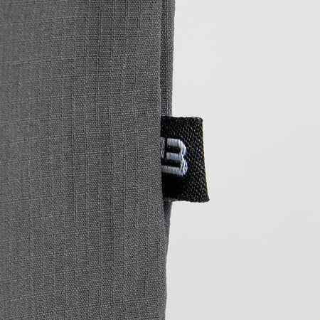 Bee Inspired Milito Hoodie in Charcoal, slim fit hoodie in ripstop fabric with 5 pockets, front view