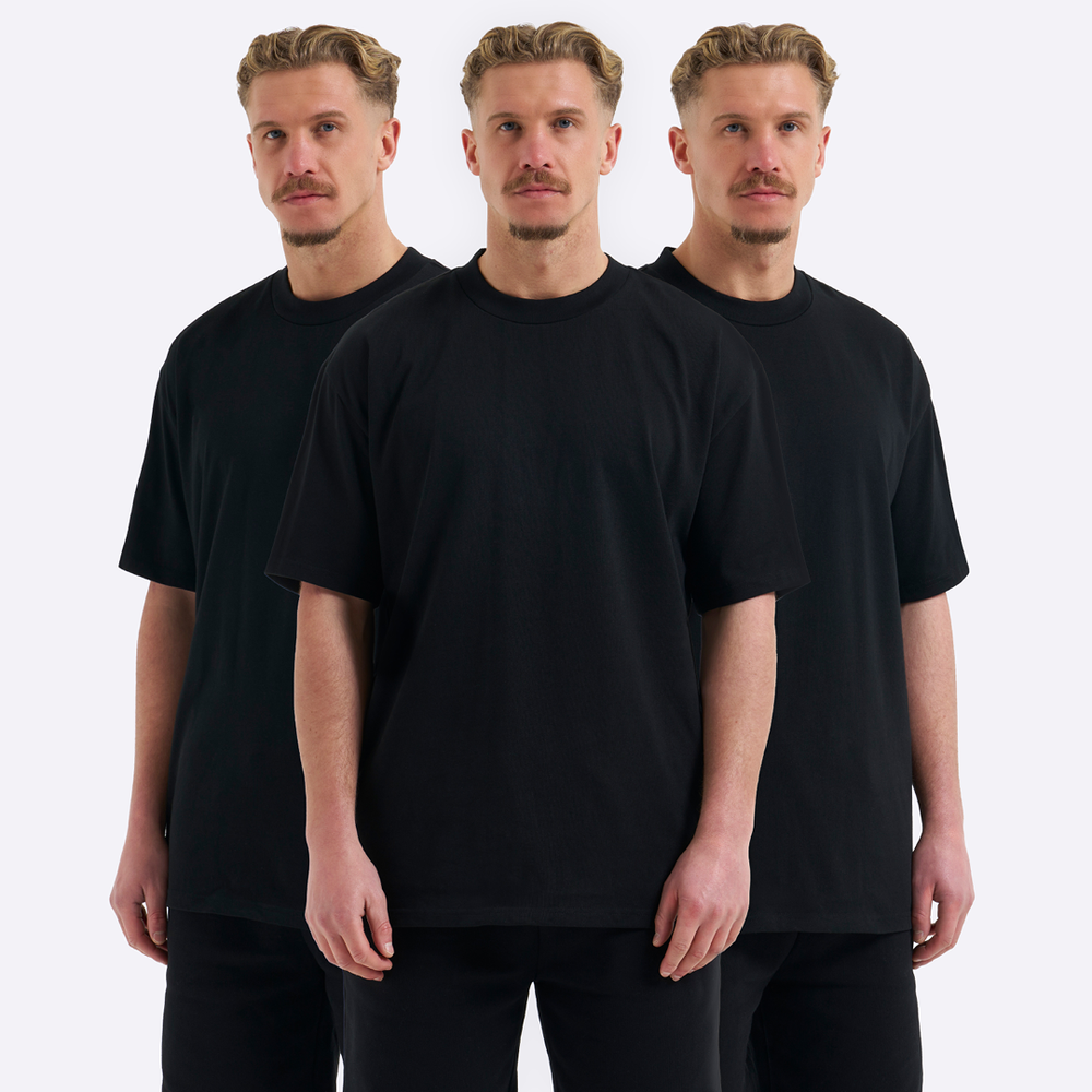 Relaxed Fit Triple Pack - Black