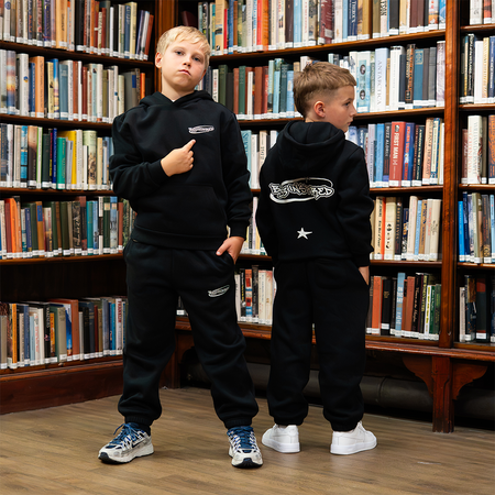 Junior Senesi Hoodie - Black/Ecru