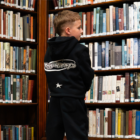 Junior Senesi Hoodie - Black/Ecru
