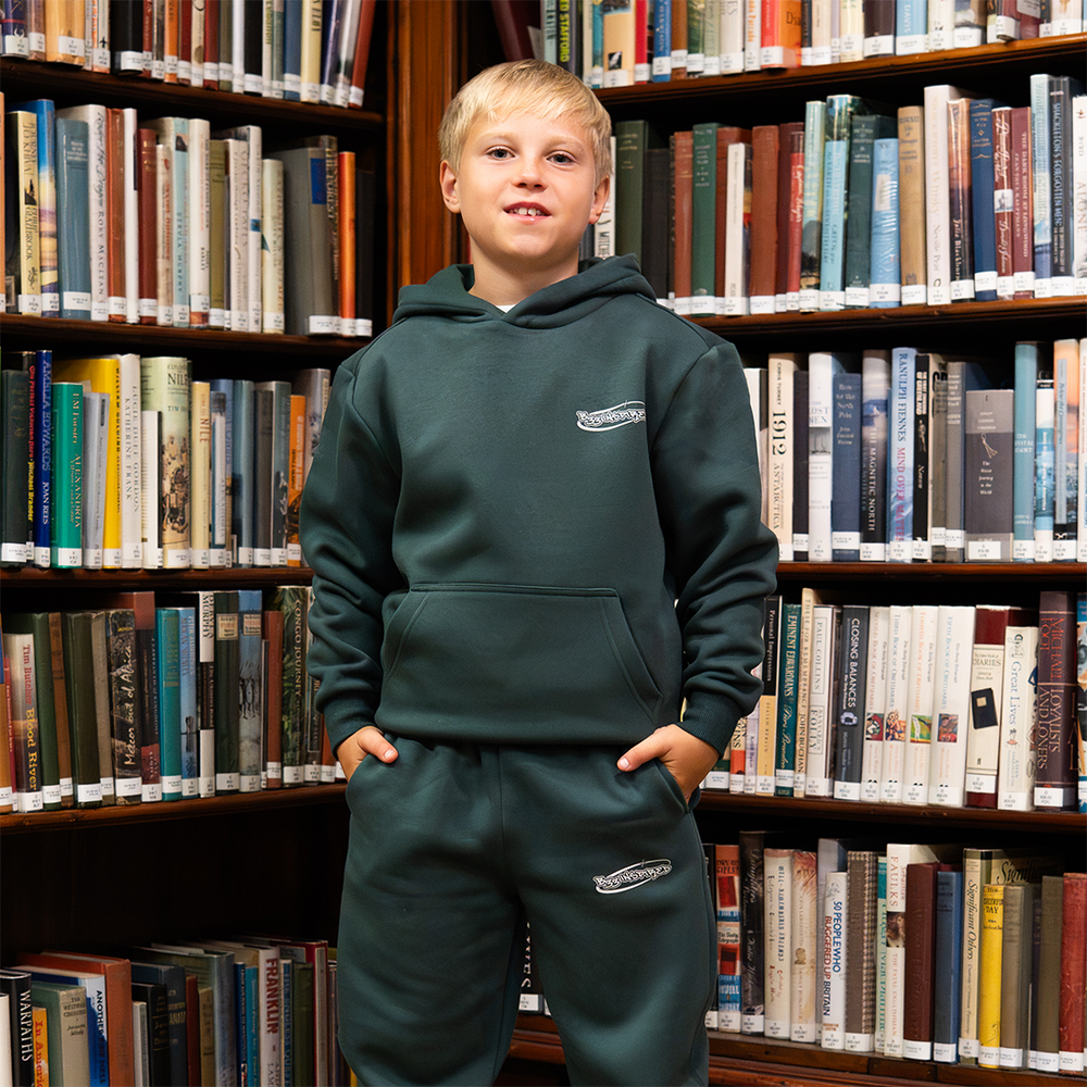 Junior Senesi Hoodie - Green/Ecru