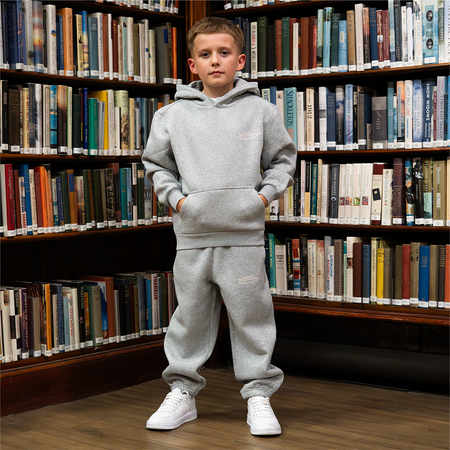 Junior Senesi Hoodie - Grey/Ecru