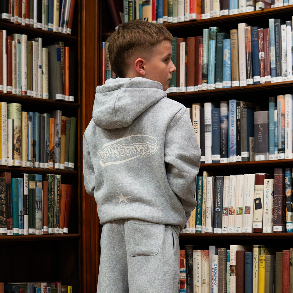 Junior Senesi Hoodie - Grey/Ecru