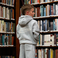 Junior Senesi Hoodie - Grey/Ecru