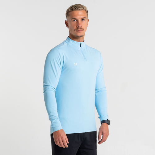 (BTL) - Signature Sports 1/4 Zip - Light Blue