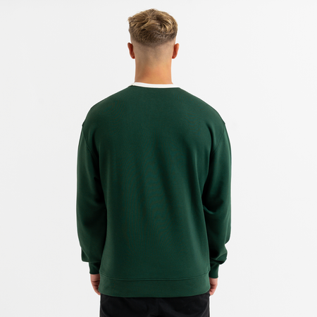 Bee Inspired Willock Crew in Green, relaxed fit crew sweatshirt with a collegiate look, alternate angle