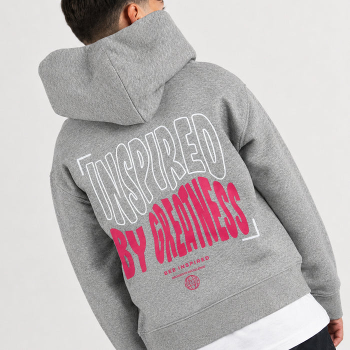 Junior Aguirre Hoodie - Grey/Pink