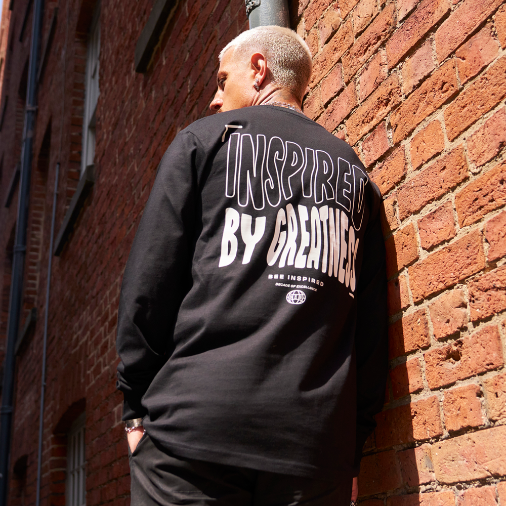 Aguirre Long Sleeve T-Shirt - Black/Cream