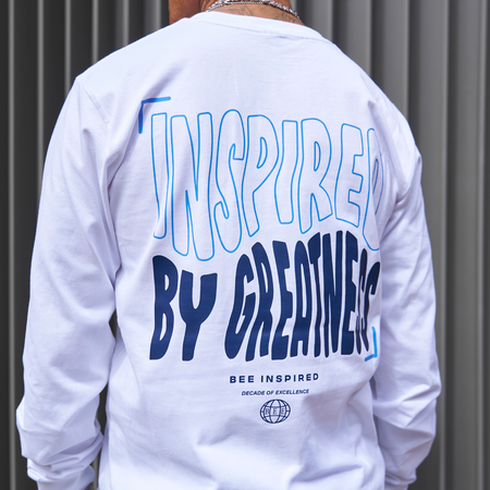 Aguirre Long Sleeve T-Shirt - White/Navy