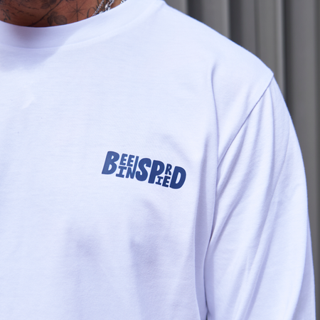 Aguirre Long Sleeve T-Shirt - White/Navy