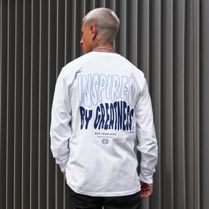 Aguirre Long Sleeve T-Shirt - White/Navy