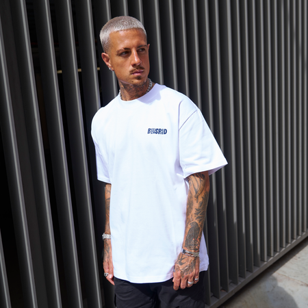 Aguirre Oversized T-Shirt - White/Navy