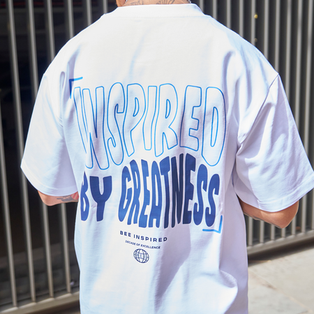 Aguirre Oversized T-Shirt - White/Navy