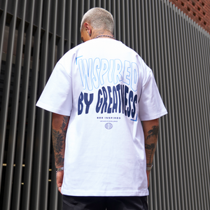 Aguirre Oversized T-Shirt - White/Navy