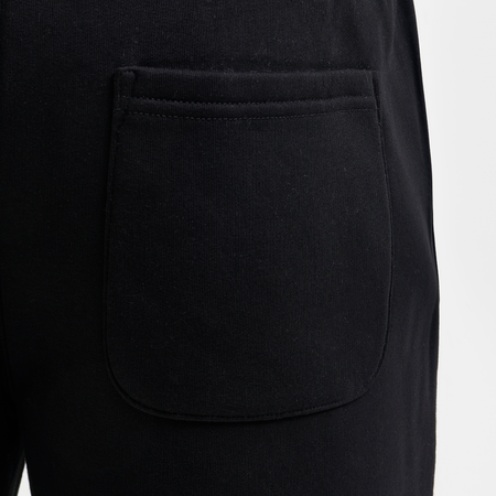 Bee Inspired Zabaleta Short in Black, relaxed fit shorts in premium heavyweight cotton, front view