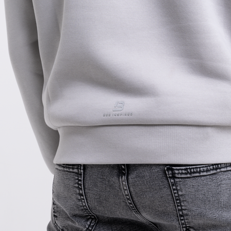 Bee Inspired Barella Hoodie in Light Grey, relaxed fit hoodie in a muted transitional tone, front view