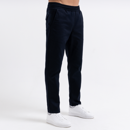 Bee Inspired Bayo Pant in Navy, regular fit trousers with a soft, breathable feel, front view