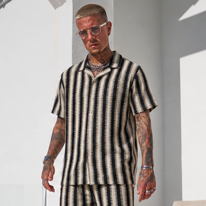 Cherki Shirt - Black/Sand