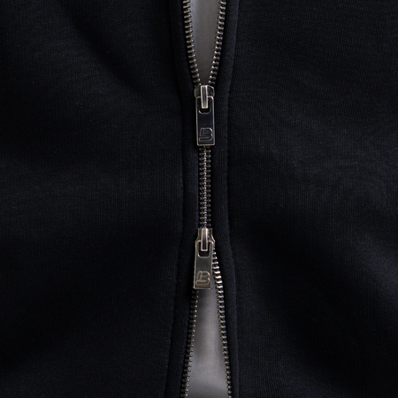 Bee Inspired Diallo Bomber in Black, relaxed fit bomber jacket built for everyday outerwear, alternate angle