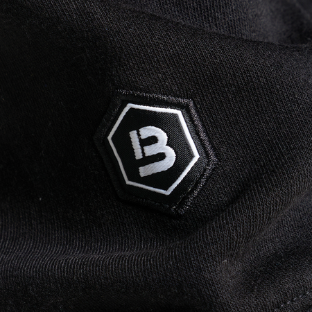 Bee Inspired Diallo Hoodie in Black, relaxed fit hoodie designed for easy layering, alternate angle