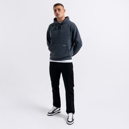 Bee Inspired Duro Straight Fit Jeans in Black, straight fit jeans in premium cotton, styled shot