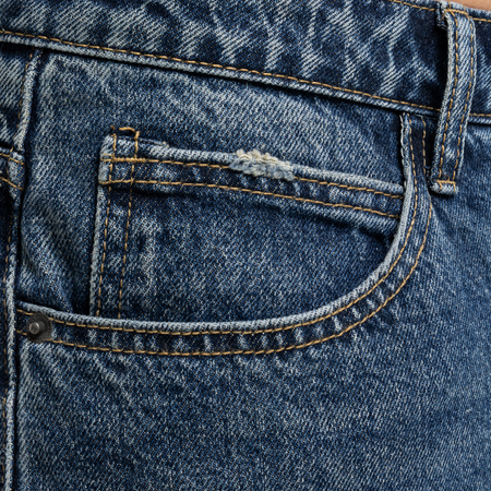 Bee Inspired Duro Straight Fit Jeans in Mid Blue, straight fit jeans in premium cotton, front view