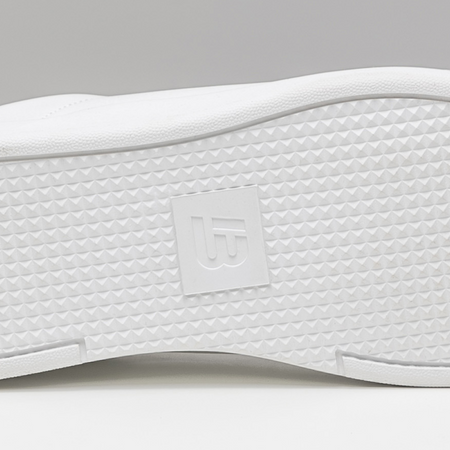 Bee Inspired Ezra Trainer in White, premium trainer in a modern silhouette, styled shot
