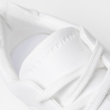 Bee Inspired Ezra Trainer in White, premium trainer in a modern silhouette, alternate angle