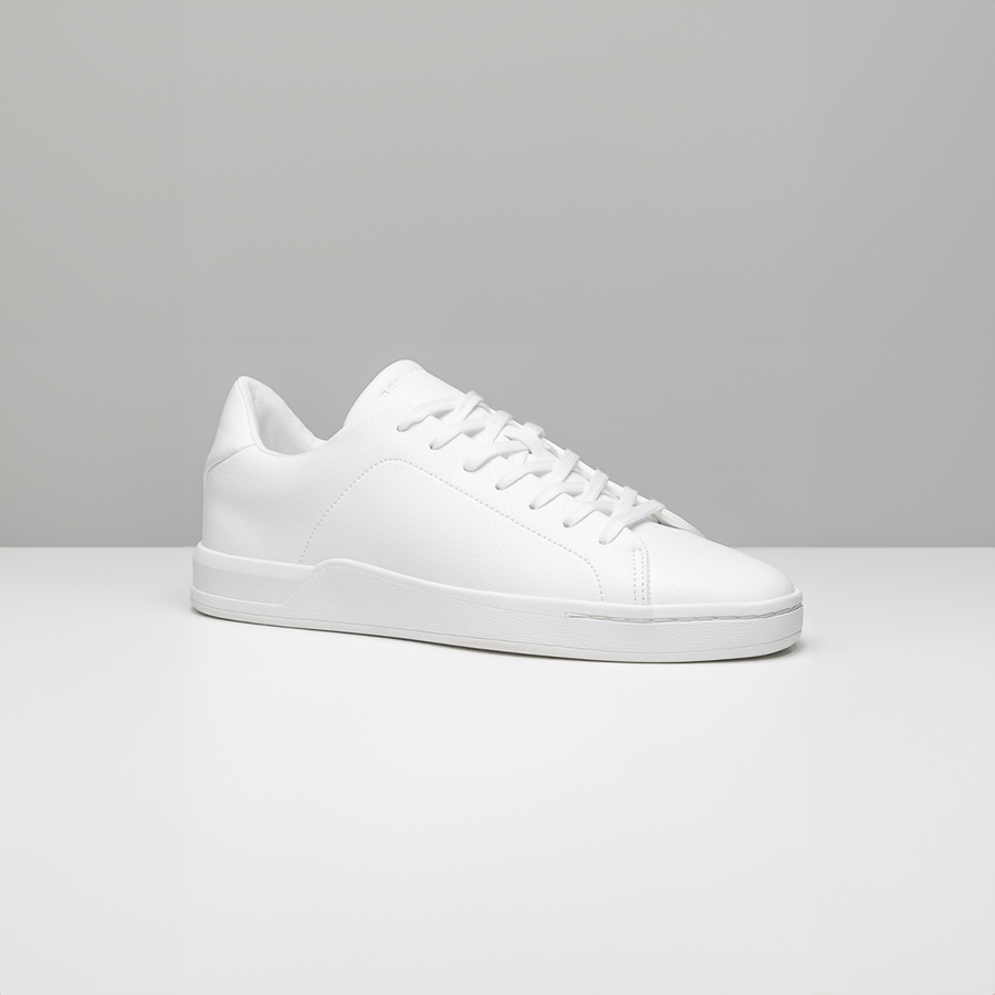 Bee Inspired Ezra Trainer in White, premium trainer in a modern silhouette, front view