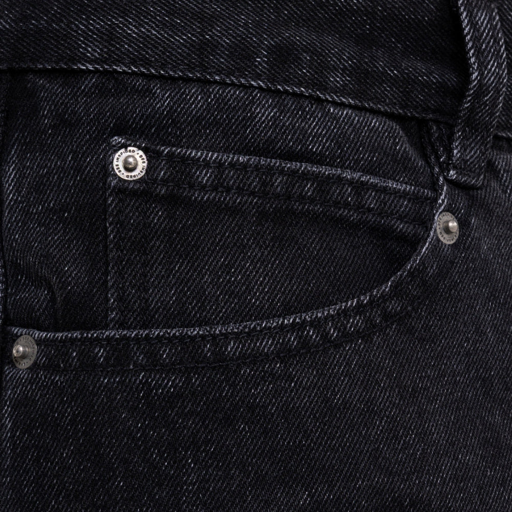 Garnacho Jean Shorts - Washed Black