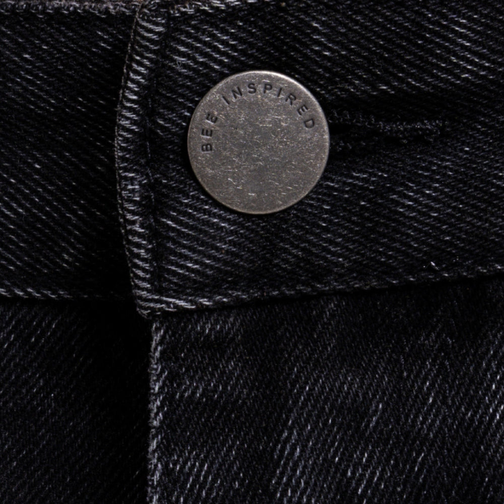 Garnacho Jean Shorts - Washed Black
