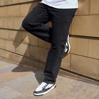 Garnacho Relaxed Jeans - Washed Black