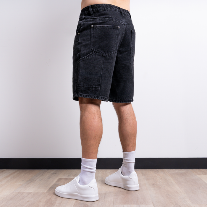 Gueye Denim Short - Washed Black