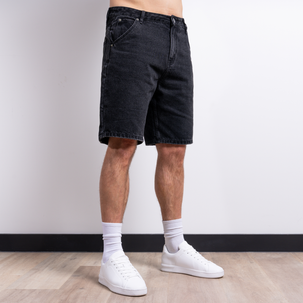 Gueye Denim Short - Washed Black