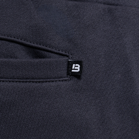 Bee Inspired Hanley Cargo Short in Charcoal, slim fit cargo shorts with an elasticated drawcord waistband, alternate angle