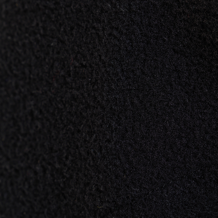 Bee Inspired Hart Zip Through in Black, relaxed fit zip-through fleece with cut and sew panelling, close-up