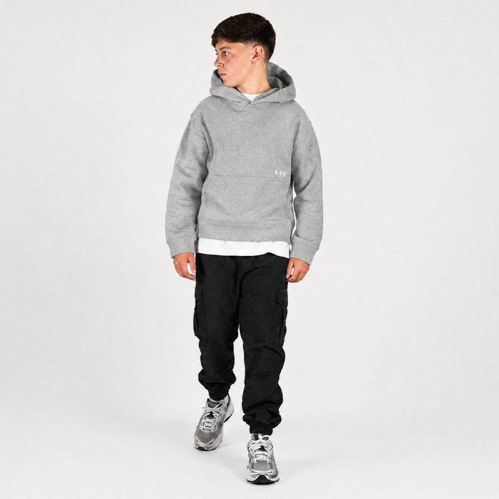 Junior Initial Hoodie - Grey