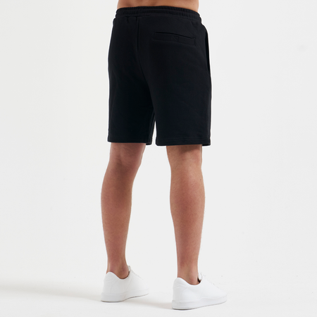 Bee Inspired Initial Short in Black, relaxed fit shorts, part of the B33 Foundations range, styled shot
