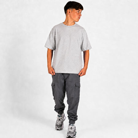 Bee Inspired Junior Initial T-Shirt in Grey, relaxed fit junior tee with a straight hem, styled shot