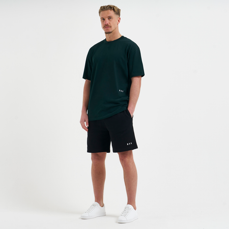 Bee Inspired Initial T-Shirt in Pine Green, regular fit tee, part of the B33 Foundations range, styled shot
