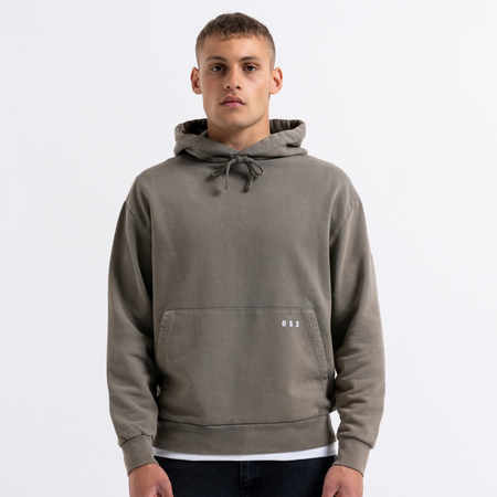 Bee Inspired Kubo Hoodie in Field Green, relaxed fit hoodie with a soft, breathable feel, front view