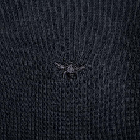 Bee Inspired Legacy Hoodie in Black, slim fit hoodie in premium soft cotton, back view