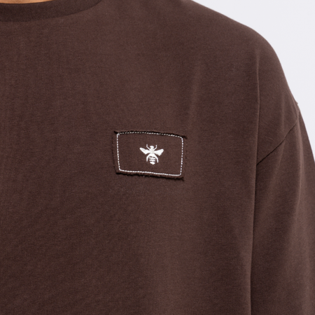 Bee Inspired Legacy Logo T-Shirt in Coffee, tee featuring the Legacy design and signature Bee logo, alternate angle