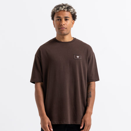 Bee Inspired Legacy Logo T-Shirt in Coffee, tee featuring the Legacy design and signature Bee logo, styled shot