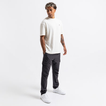 Bee Inspired Legacy Logo T-Shirt in Off-White, tee featuring the Legacy design and signature Bee logo, close-up