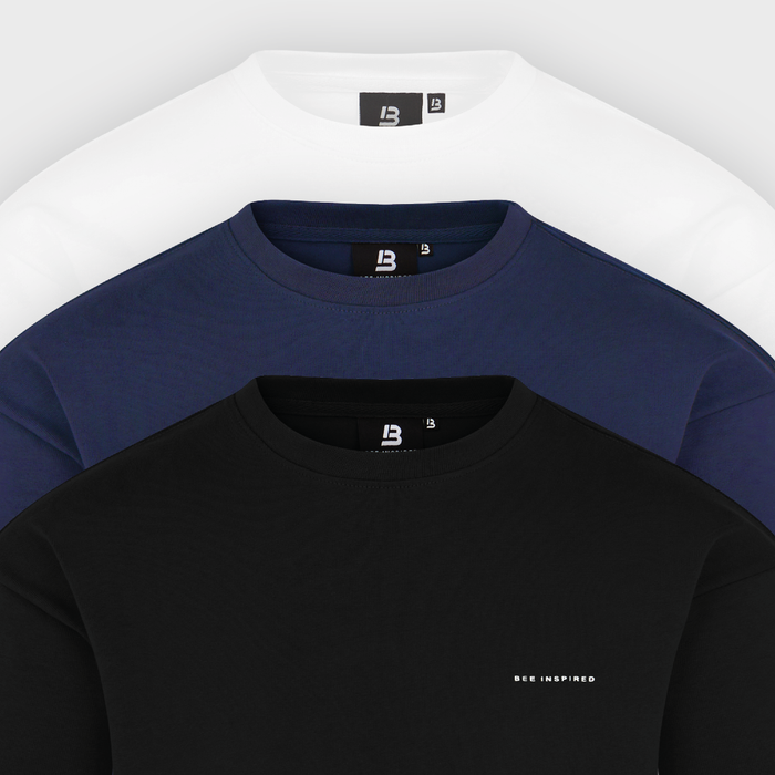 MacKenna T-Shirt Triple Pack - Navy/Black/White