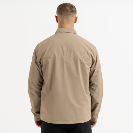 Marshall Jacket in dark sand with bold B33 branding on the upper back