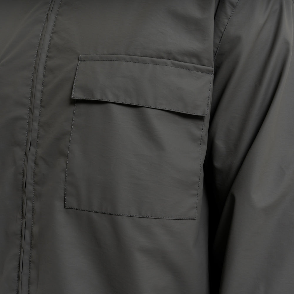 Marshall Jacket in olive with bold B33 branding on the upper back, further view